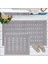 Soft Mosir 2'li Banyo Paspası - Gri - 60 x 100 cm + 50 x 60 cm 1