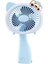 Şarjlı El Fanı Vantilatör 3 Kademeli Kırmalı Işıklı Mini Fan 17*11 Cm 1