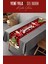 Yılbaşı Masa Örtüsü Süsleme 180 x 35 cm Noel Baba ve Yılbaşı Ağacı Desenli Polyester Masa Runner 5