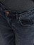 71743 Paçası Kıvrık Geniş Kesim Denim Pantolon-Mavi 4