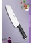 Sürmene Serisi Santoku Mutfak Şef Bıçak Et Ekmek Sebze Salata Şef Bıçağı Siyah ( MFT-003 ) 1