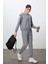 Kadın Gri O Yaka Jogger Eşofman Takımı 95341-352 1