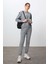 Kadın Gri O Yaka Jogger Eşofman Takımı 95341-352 2