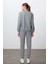 Kadın Gri O Yaka Jogger Eşofman Takımı 95341-352 3