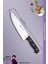 Sürmene Serisi Sivri Mutfak Şef Bıçak Et Ekmek Sebze Salata Şef Bıçağı Siyah (MFT-004) 2