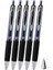 Siyah Pilot Kalem 5 Adet Uniball Signo Micro 207 0.5 mm Roller Uç Kalem UMN-207 Inci Uçlu Likit Mürekkepli Jel Kalem 1