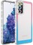 Galaxy S20 Fe Kılıf Simli ve Renk Geçiş Tasarımlı Lens Korumalı Park KAPAK-PEMBE-MAVI-868043662 1
