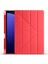 Galaxy Tab S9 Plus Kılıf Uyumlu Tri Folding Kalem Bölmeli Standlı KILIF-KIRMIZI-8680436730621- 1