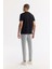 Erkek Siyah Bisiklet Yaka Reflektörlü Bi Stretch Interlok T-shirt A51y1037 4