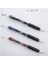 Kırmızı Pilot Kalem 5 Adet Uniball Signo Micro 207 0.5 mm Roller Uç Kalem UMN-207 Inci Uçlu Likit Mürekkepli Jel Kalem 3