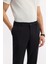 Erkek Siyah Yandan Cepli Beli Lastikli Soft Touch Comfort Slim Fit Pantolon A51Y3217 4