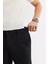 Erkek Siyah Yandan Cepli Beli Lastikli Soft Touch Comfort Slim Fit Pantolon A51Y3217 5