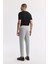 Erkek Gri Klasilk Bel Pileli Apolet Detaylı Carrot Fit Pantolon A51Y3026 3