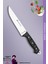 Sürmene Serisi Mutfak Bıçak Et Ekmek Sebze Salata Bıçağı Siyah No:2 ( MFT-006 ) 1