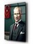 Mustafa Kemal Atatürk 3D Illüstrasyon Portre Cam Tablo- Ev ve Ofis Dekorasyonu-Hediyelik-Dekoratif-Modern-Atatürk 4