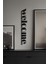 Imvulart Welcome Metal Duvar Dekoru, Ev Ofis Modern Dekorasyon, Siyah Duvar Dekoru, 59 x 9 cm 1