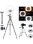 Ring Light Youtuber LED Tripod Işıklı Telefon Tutucu Makyaj Işığı 10 Inç + 1 mt Tripod 2