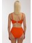 4533 Turuncu Büyük Beden Bikini Takımı 4