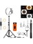 Ensiga Adaptörlü Ring Light Youtuber Tiktok Çekim Makyaj Işığı 14 Inç 2.1 mt Tripod 1