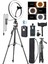Ensiga Bluetooth Kumandalı Youtuber Tiktok LED Işıklı Tripod Selfie Işığı Ring Light 10 Inç Halka 156CM 1