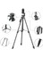 Bluetooth Kumandalı Youtuber Tiktok LED Işıklı Tripod Selfie Işığı Ring Light 14 Inç Halka 156CM 4