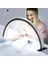 Taşlı Profesyonel Yarım Ay Ring Light Stand LED Işık Tırnak Kirpik Işık LED Manikür Işık LED 1