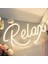 Neon LED Dekoratif Aydınlatma -Relax, 40X20CM- 1