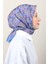 Lux Soft Pamuklu Eşarp 4040-225 Saks 1