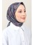 Lux Soft Pamuklu Eşarp 4040-231 Mavi 2