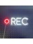 Neon LED Dekoratif Aydınlatma -Rec, Kayıt, 15X35CM- 1