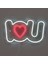 Neon LED Dekoratif Aydınlatma -I Love You, 40X24CM- 2