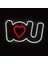 Neon LED Dekoratif Aydınlatma -I Love You, 40X24CM- 3
