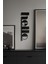 Imvulart Hello Metal Duvar Dekoru, Hello Yazısı, Ev Ofis Modern Dekorasyon, Siyah Duvar Dekoru, 48 x 13 cm 3