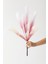 Yapay Tüylü Palmiye Yaprağı 75 cm 8 Dal Pembe 1