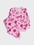 Kız Çocuk Pamuklu Pembe Yıldız Palmiye Ağaç Desenli Uzun Kollu Mevsimlik Pijama Takımı 1