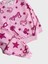 Kız Çocuk Pamuklu Pembe Yıldız Palmiye Ağaç Desenli Uzun Kollu Mevsimlik Pijama Takımı 2