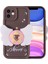 Apple iPhone 11 Kılıf Kamera Korumalı Figür Tasarımlı Kapya Kapak-Koyu KAHVE-8680436786130-TDOM 1