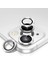 Apple iPhone 15 6.1 Inc 15 Plus 6.7 Kamera Koruma Lensi Alüminyum Çerçeveli Safir 9h Cam Apple iPhone 15-15 Plus Gümüş 1