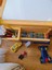 Woodnjoy Doğal Ahşap Duyusal Çocuk Aktivite Masası Oyun Masası ve Çocuk Çalışma Masası 1 Sandalye Seti(Rulo Aparalı ve Kırtasiye İstasyonlu) 6