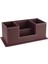 Masaüstü Deri Organizer Kalemlik 4 Gözlü Desktop Organizer Rainbow Vegan 10X12X25 Cm. 2