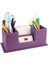 Masaüstü Deri Organizer Kalemlik 4 Gözlü Desktop Organizer Rainbow Vegan 10X12X25 Cm. 1