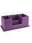 Masaüstü Deri Organizer Kalemlik 4 Gözlü Desktop Organizer Rainbow Vegan 10X12X25 Cm. 3