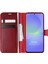Samsung Galaxy A36 Kılıf Delux Leather Wallet Kırmızı 1