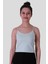 Crop Lastik Askı Mint Yeşili Kadın Kolsuz T-Shirt 582-04 1