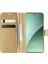 Xiaomi 15 Pro Kılıf Delux Leather Wallet Gold 1