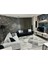 Side 1401 Gri Iskandinav Desenli Koridor Halısı Kesme Yolluk Mutfak Halısı Modern Salon Halısı 1