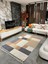Side 1406 Sarı Iskandinav Desenli Koridor Halısı Kesme Yolluk Mutfak Halısı Modern Salon Halısı 2