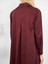 Poplin Oversize Uzun Gömlek Elbise Bordo 4