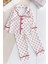 Minik Kap Desenli Düğmeli Paamuk Kız Bebek Pijama Takımı 1
