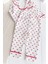 Minik Kap Desenli Düğmeli Paamuk Kız Bebek Pijama Takımı 2